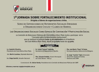 PODIO dijo presente en las Jornadas organizadas por el Club River Plate